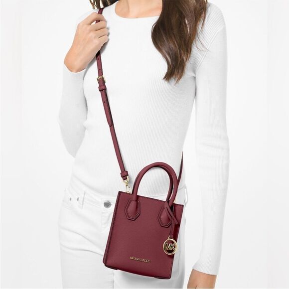 Michael Kors NW(partial)tag Mercer Extra-Small Pebbled Leather Crossbody Bag - Picture 1 of 12